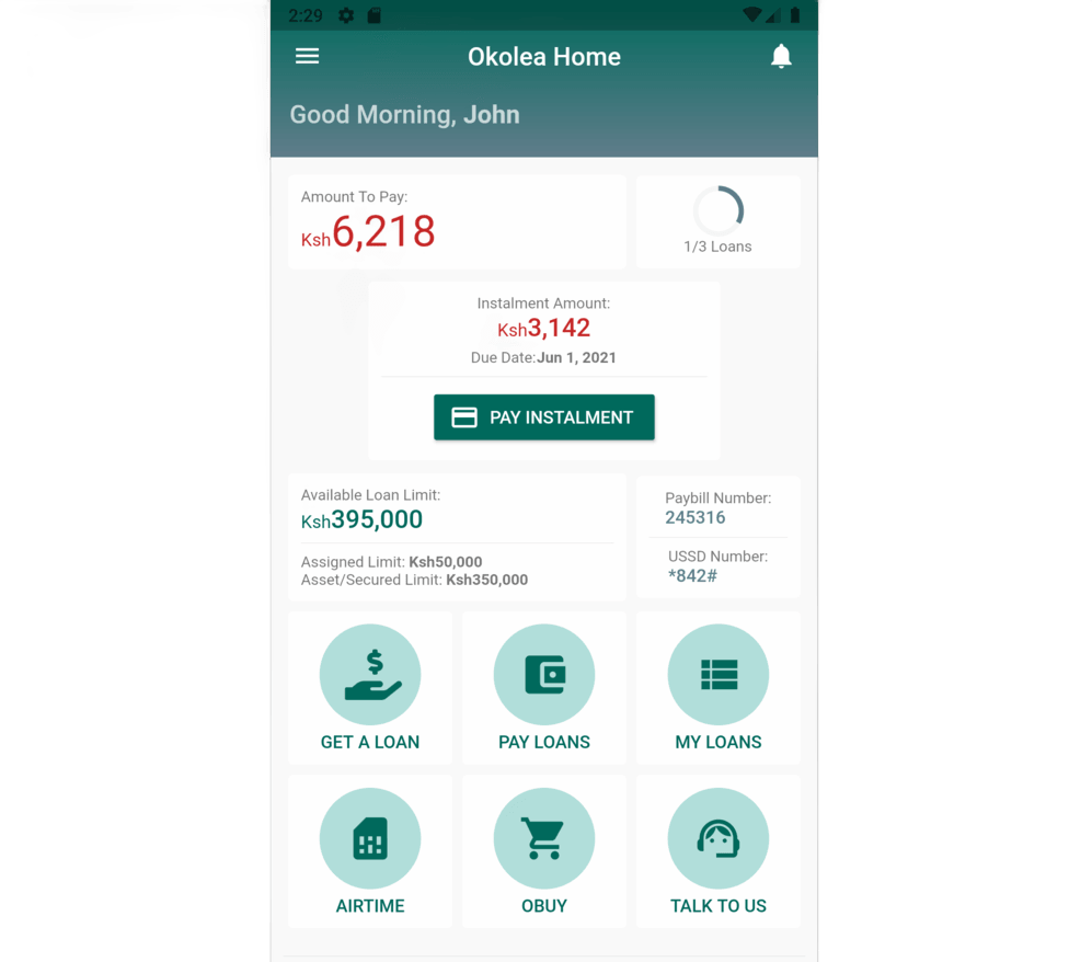 Okolea Digital Lending Platform image 2