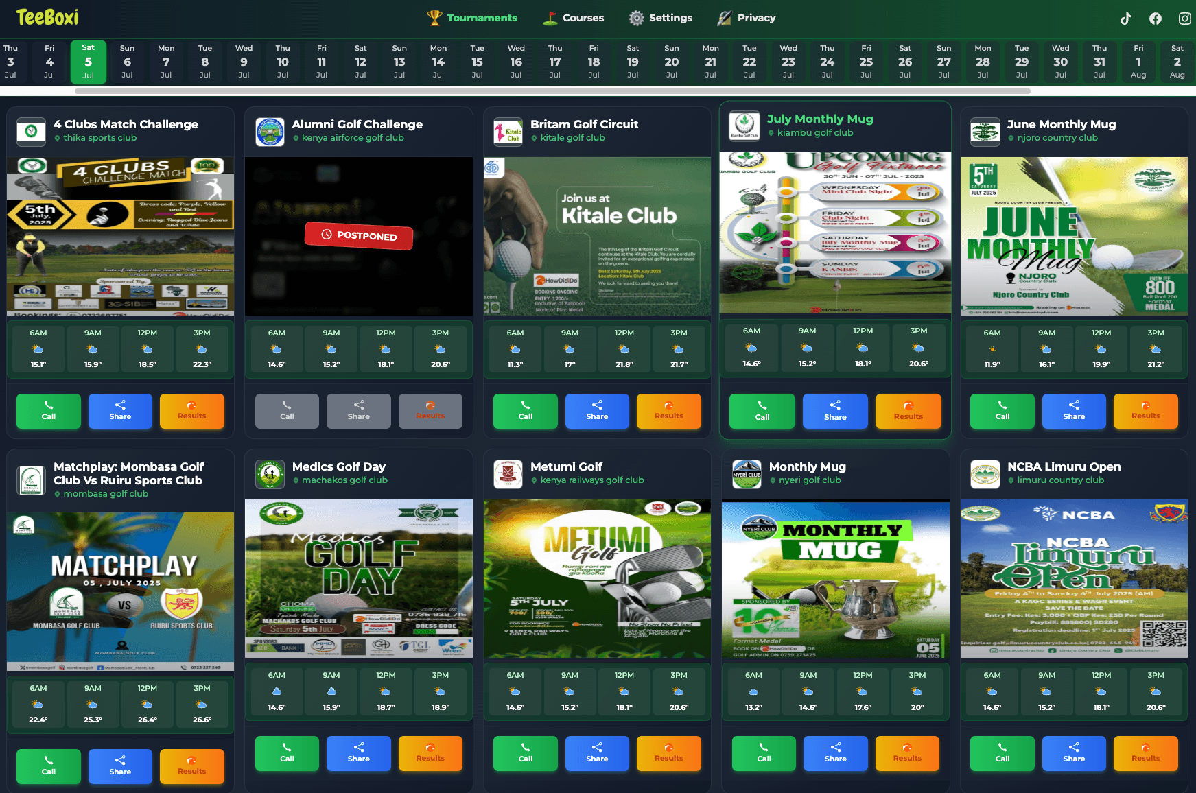 Teeboxi Golf Management Platform image 1